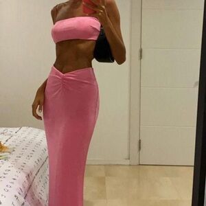 Tiger Mist Pink Two-Piece Set
